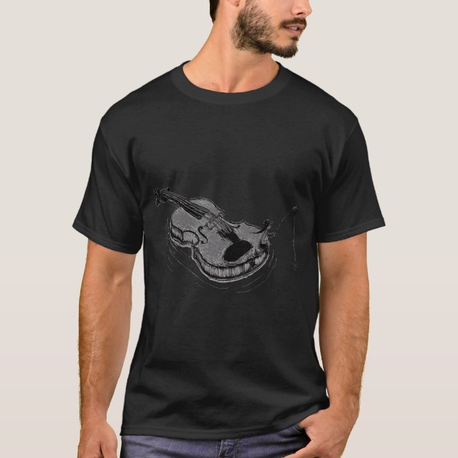 Rolig Glad Fiskmas T Shirt (Framsida)