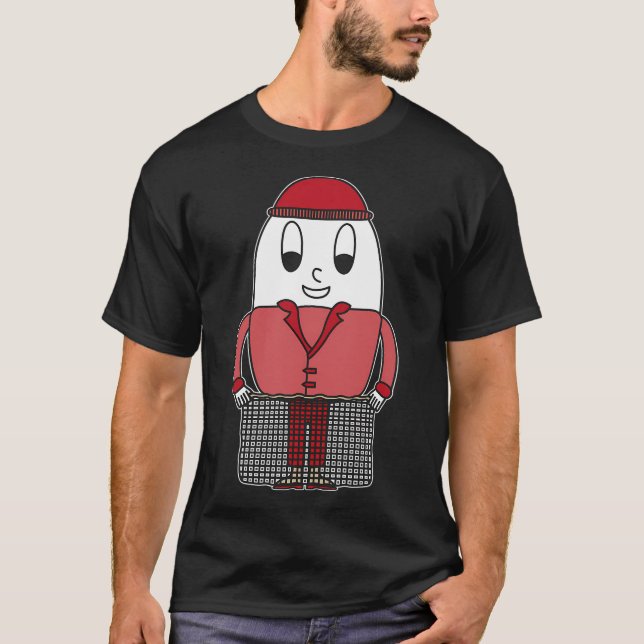 Rolig Glad Fiskmas T Shirt (Framsida)