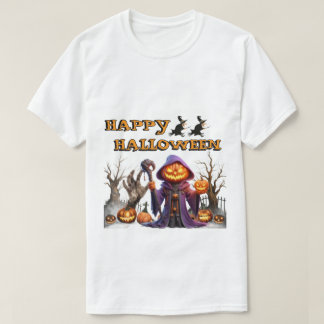Rolig Glad Halloween Pumpa Häxa Halloween  T Shirt