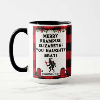 Rolig Glad Krampus Personlig Skräddarsydd Jul Mugg