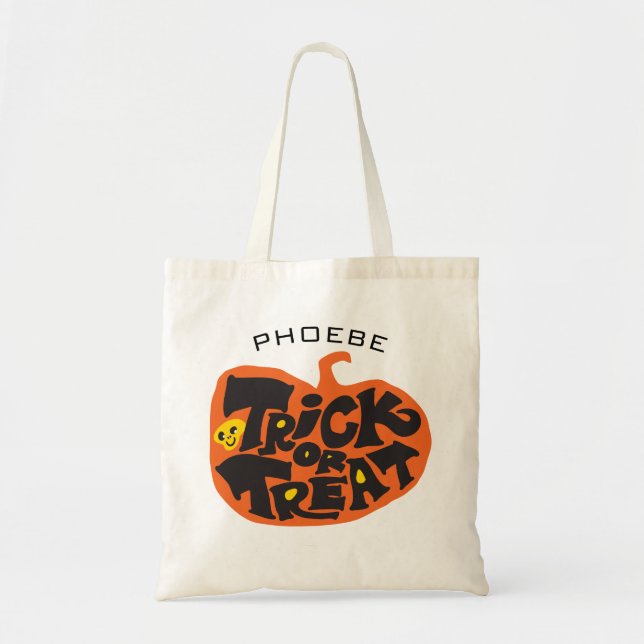 Rolig Glad Pumpa Halloween  Tygkasse (Framsidan)