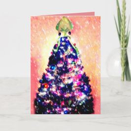 Rolig glad Squidmas ilsken tioarmad Helgkort