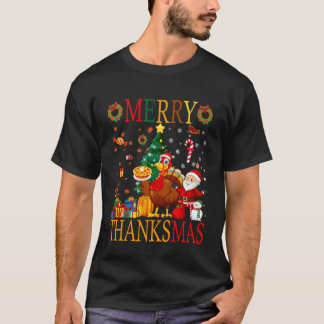 Rolig Glad Tackmas Pumpa Turk Thanksgiving T Shirt