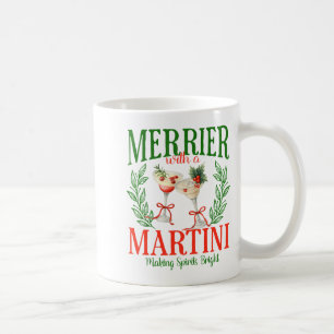 Rolig Gladare Med En Martini Sängvät Merry Ch Kaffemugg