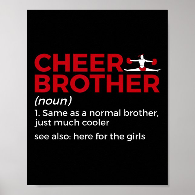Rolig glädjebror definition  poster (Framsidan)