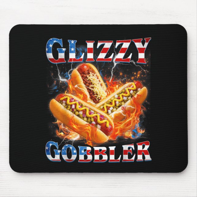 Rolig Glizzy Gobbler Meme Hilarious Hotdog Glizzy Musmatta (Framsidan)