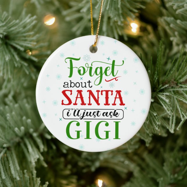 Rolig Glöm Santa Gigi Julgransprydnad Keramik (Träd)