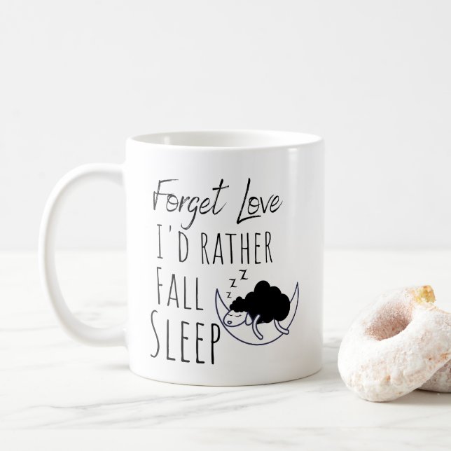 Rolig Glömmer Kärlek Kaffemugg (Med munk)