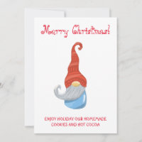 Rolig Gnome-festinvitation – Whimsisk söt