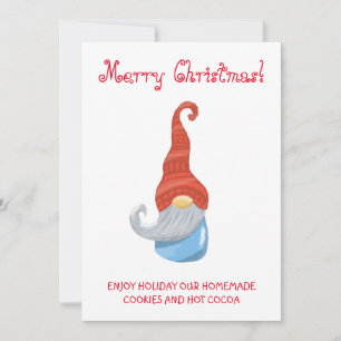 Rolig Gnome-festinvitation – Whimsisk söt Inbjudningar