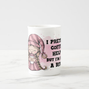 Rolig Gnome Kaffemug – Sarkastisk Citat Gåva för Benporslin Mugg