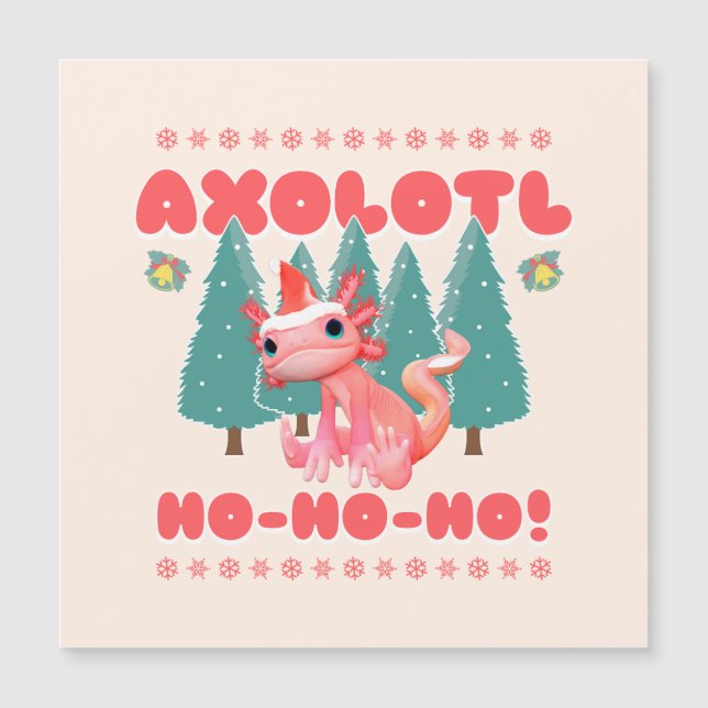 Rolig God Jul Axolotl Ho-Ho-Ho! (Framsida)
