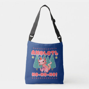 Rolig God Jul Axolotl Ho-Ho-Ho! Axelväska