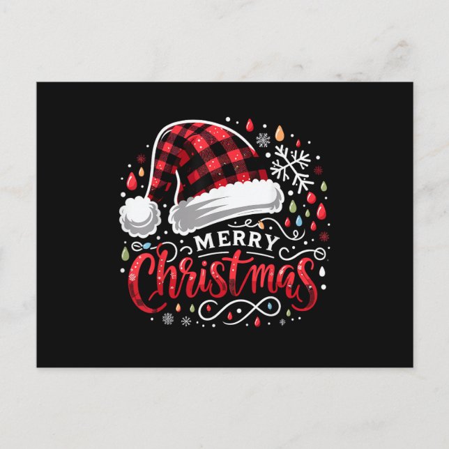 Rolig God Jul Helg Vykort (Framsida)