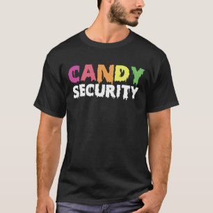 Rolig godis-säkerhets Halloween-kostym T Shirt