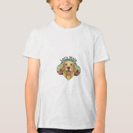 Rolig Golden Retriever Hund med ett leende T Shirt