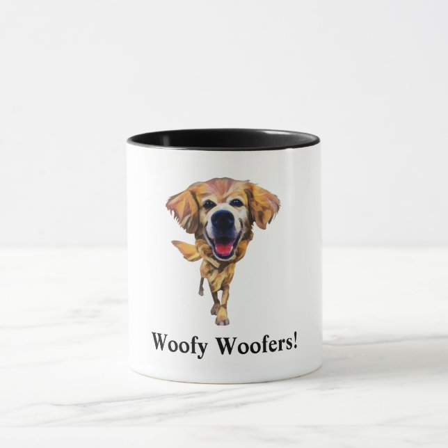 Rolig Golden Retriever-mugg Mugg (Center)