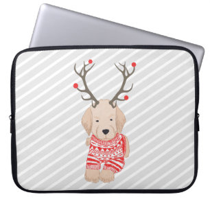 Rolig Golden Retriever Valp Renhorn Laptop Fodral