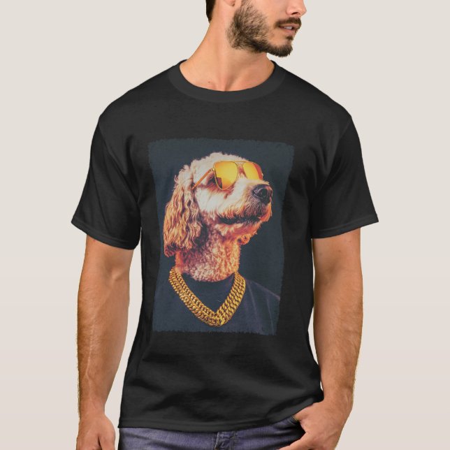 Rolig Goldendoodle T Shirt (Framsida)