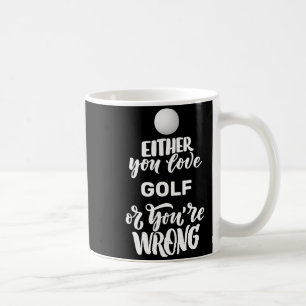 Rolig Golf Älskar Golfande Golfare Kaffemugg