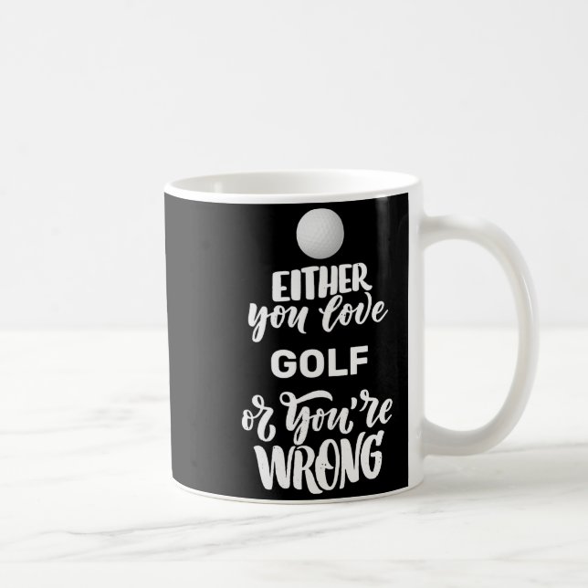 Rolig Golf Älskar Golfande Golfare  Kaffemugg (Höger)
