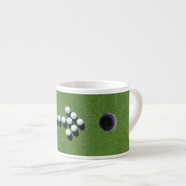 ROlig GOLF ESPRESSOKOPP, GOLFINSTRUKTIONER Espressomugg (Framsida höger)