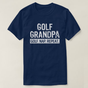 Rolig golf-farfar-present för män Golf-dvala Uppre T Shirt