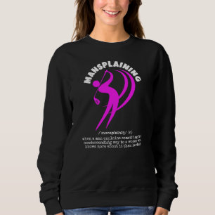 Rolig golf för kvinnor MANSPLAINING Anpassad defin T Shirt