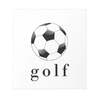 Rolig Golf Fotboll T-Shirt för Sport Anteckningsblock