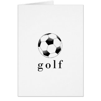 Rolig Golf Fotboll T-Shirt för Sport Hälsningskort
