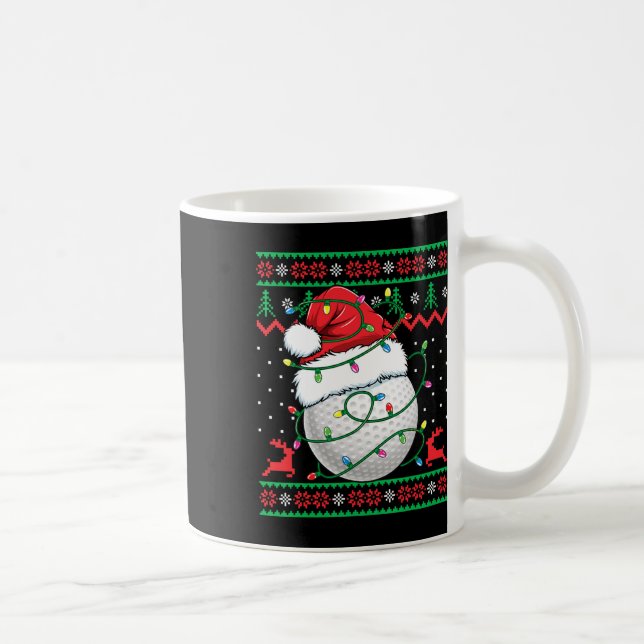 Rolig golf ful jultröja dam herrar golf kaffemugg (Höger)