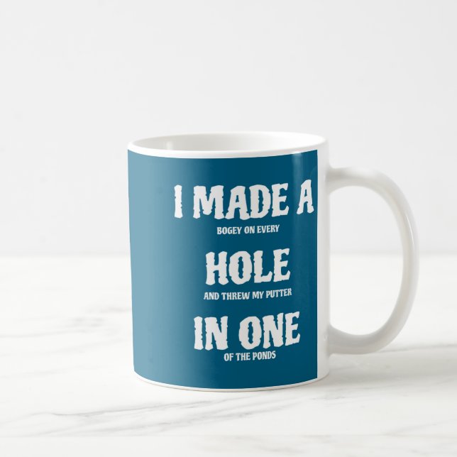 Rolig golf hål-i-ett golf  kaffemugg (Höger)