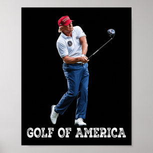 Rolig Golf I Amerika Donald Trump 1  Poster
