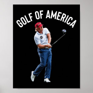Rolig Golf I Amerika Donald Trump 1 Poster