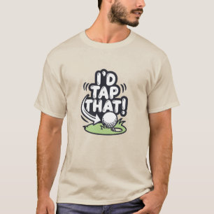 Rolig golf jag skulle knulla den humor golfare spo t shirt