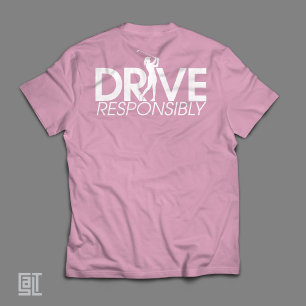 Rolig Golf Kör Ansvarsfullt Kvinna Golfare T Shirt