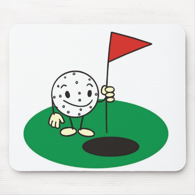 Rolig Golf Mousepad Musmatta (Framsidan)