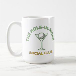 Rolig Golf Social Club Humor Hål-Ingen Martini Kaffemugg
