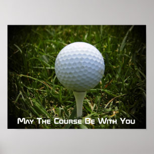 Rolig Golfaffisch! Underbar för golfaren! Poster