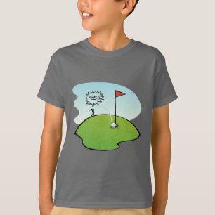 ROLIG GOLFBOLLHOLE IN ONE, GOLFARET-TRÖJA T SHIRT