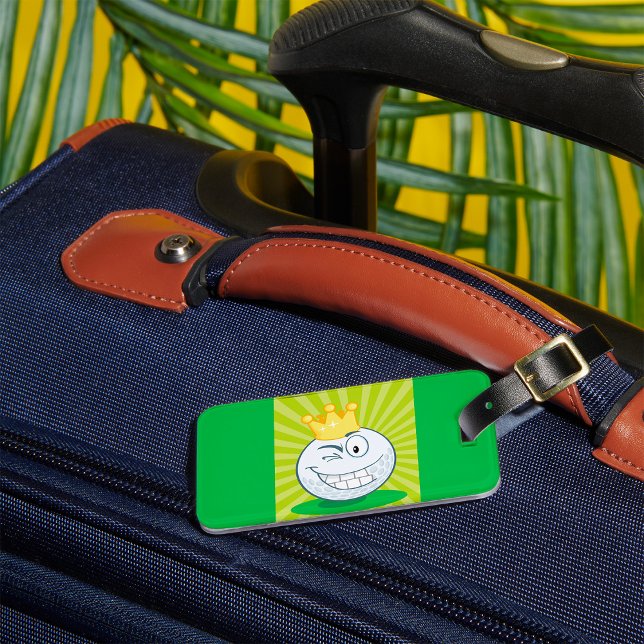 Rolig golfbollkung av golf bagagebricka (Skapare uppladdad)