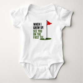 Rolig golfcitat för golfbaby t shirt