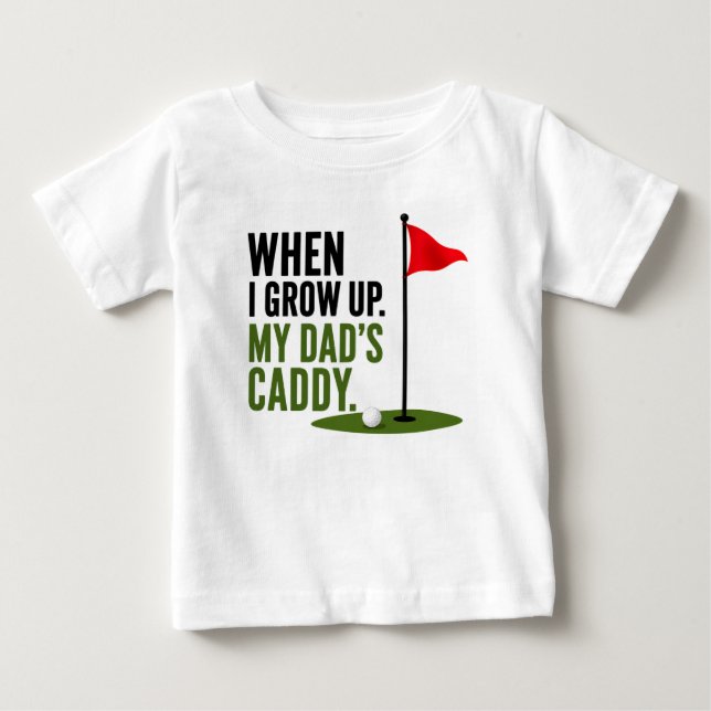 Rolig golfcitat för golfbaby t shirt (Framsida)