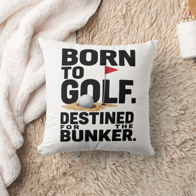 Rolig golfcitat för golfmissbrukare  kudde (Filt)