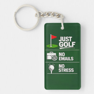Rolig golfcitat Golfpension Nyckelring