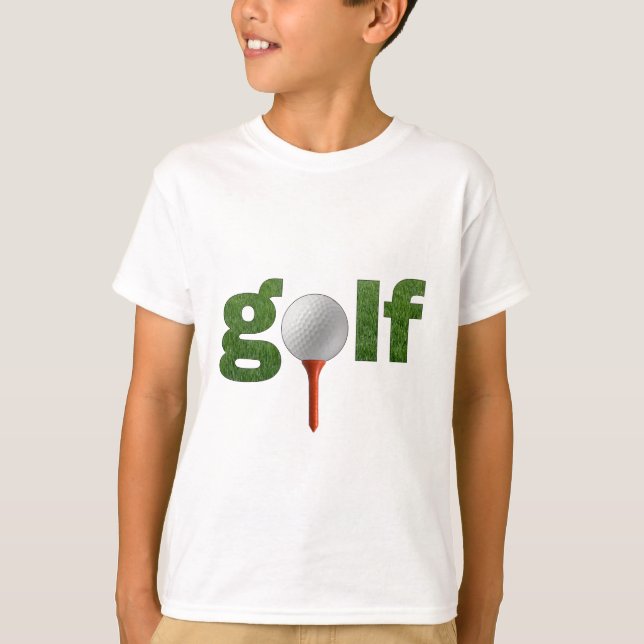 Rolig Golfdesign Tee (Framsida)