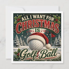 Rolig golfjulskämt för golfare