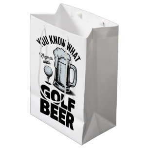 Rolig golföl golftröja present ölhumor golf