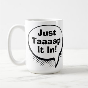 Rolig golfpappa Scramble Pop Art-seriestil filmcit Kaffemugg