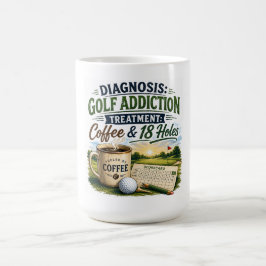Rolig golfsats för golfare kaffemugg